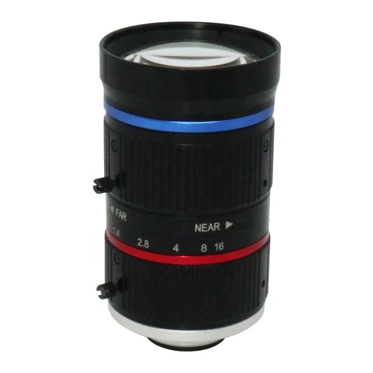 Traffic Monitoring ITS lens 12mm 1.1 inch F1.6 C-mount 4k HD 12MP Lens