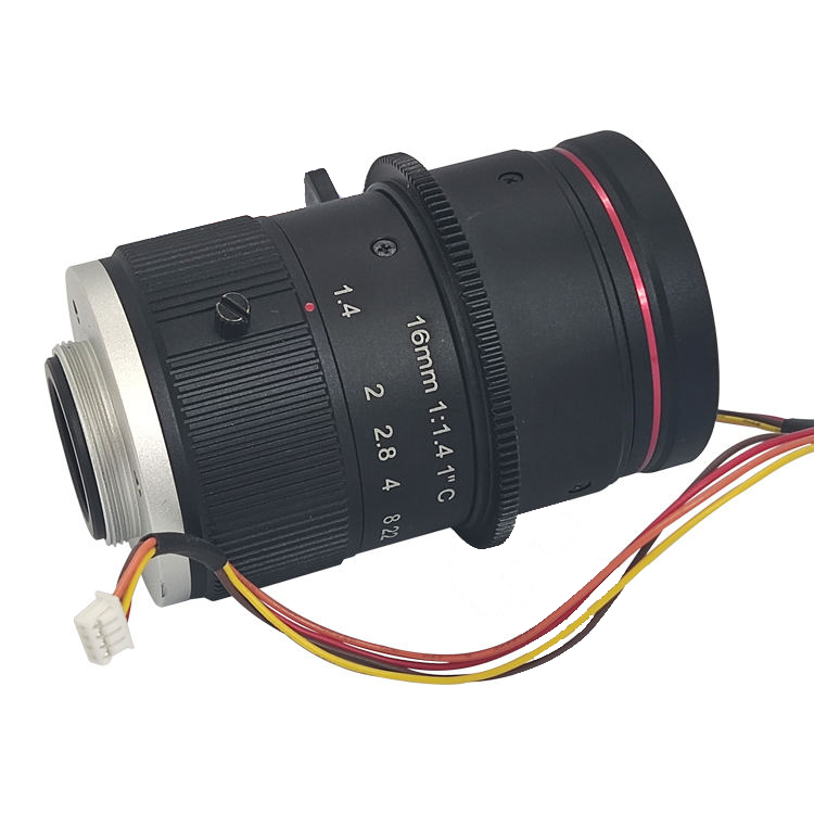 CCTV Lens with C-mount F1.6 16mm Lens 12MegaPixel and motorized focus for Traffic Monitoring
