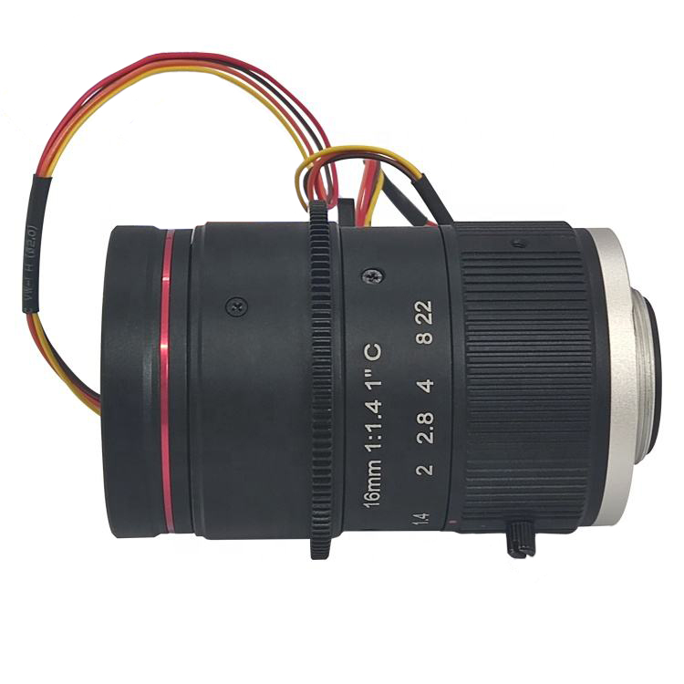 CCTV Lens For law enforcement Camera F1.6 16mm Lens 12MegaPixel C-mount motorized focus