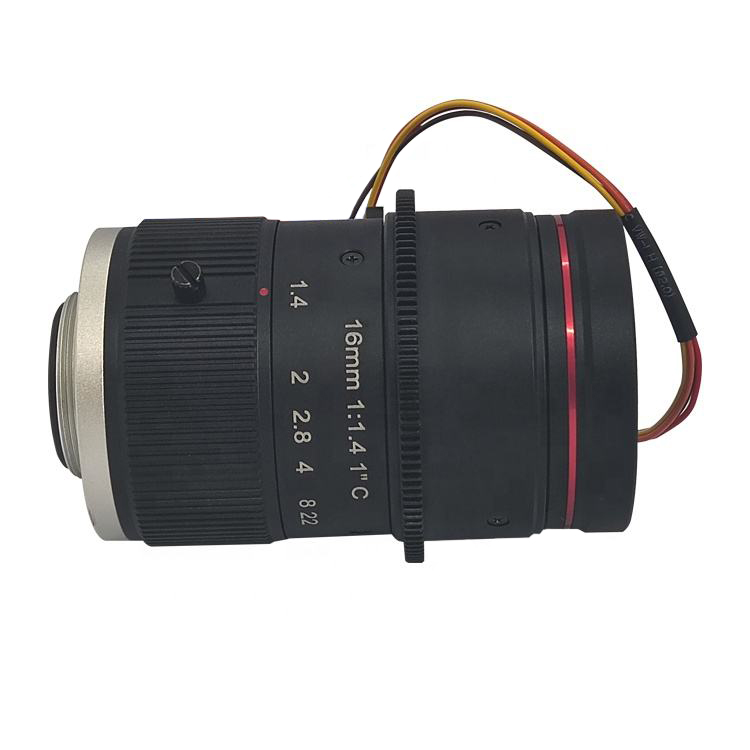 CCTV Lens For law enforcement Camera F1.6 16mm Lens 12MegaPixel C-mount motorized focus