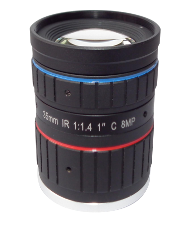 Anpr Cameras Speed Enforcement Cameras Lens with C-mount 1 inch 35mm focal length 8MegaPixel F1.4 iris IR Correction