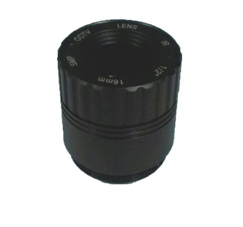 CS-Mount lens with 1/2" format 16MM 5MP F2.0 Lens