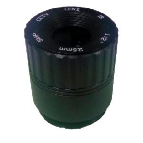 CS-Mount lens with 1/2" format 25MM 5MP F2.4 Lens