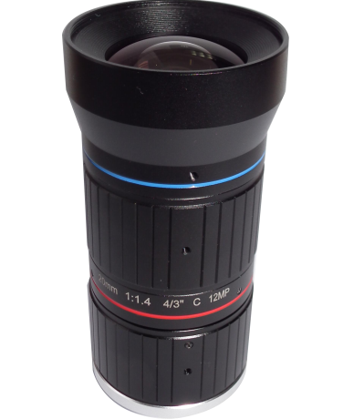 C-Mount lens with 4/3" format 20MM 12MP F1.4 Lens For Traffic Monitoring Camera