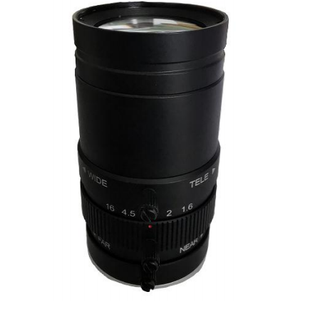 CS-Mount 1/1.7" 12-50mm Varifocal Zoom 5MP F1.6 and Manual Iris IR Correction Lens
