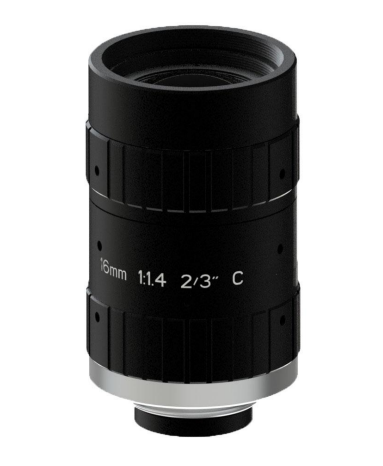 C-Mount lens with 2/3" format 16MM 5MP F1.4 Lens For Traffic Monitoring Camera