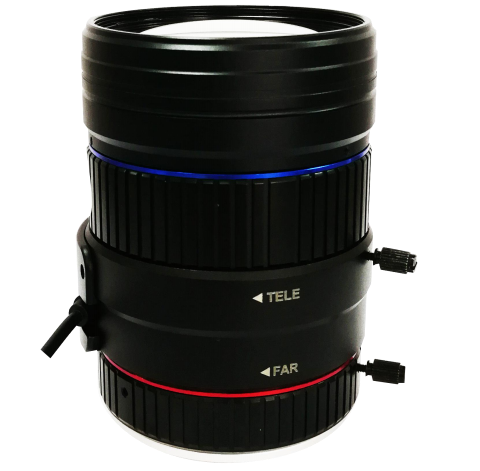 CS-Mount 1" 12-36mm Varifocal Zoom 8MP F1.6 and P Iris IR Correction Lens