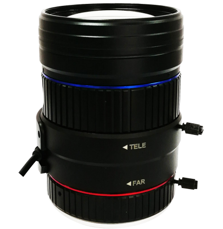 C-Mount 1" 12-36mm Varifocal Zoom 8MP F1.6 and DC Iris IR Correction Lens