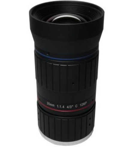 C-Mount lens with 4/3" format 25MM 12MP F1.4 Lens For Traffic Monitoring Camera