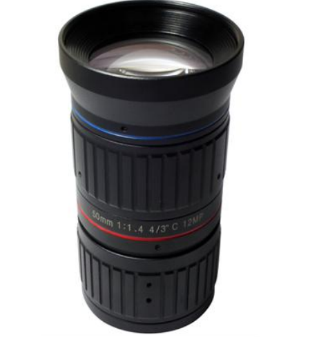 C-Mount lens with 4/3" format 50MM 12MP F1.4 Lens For Traffic Monitoring Camera