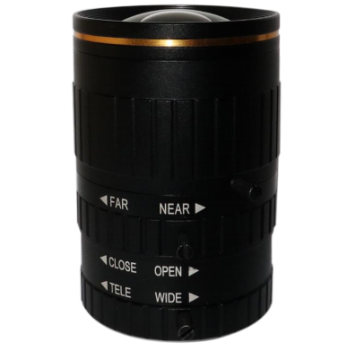 C-Mount 2/3" 8-20mm Varifocal Zoom 3MP F1.7 and Manual Iris IR Correction Lens