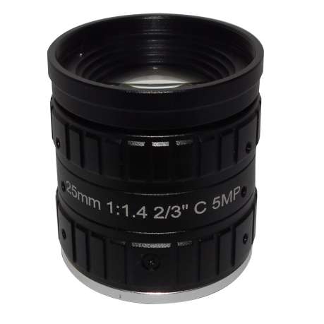 New Design C-M25(5MP)-23F14-2 C-Mount 2/3" 25Mm 5Mp F1.4 Lens For Anpr Camera Speed Enforcement Camera