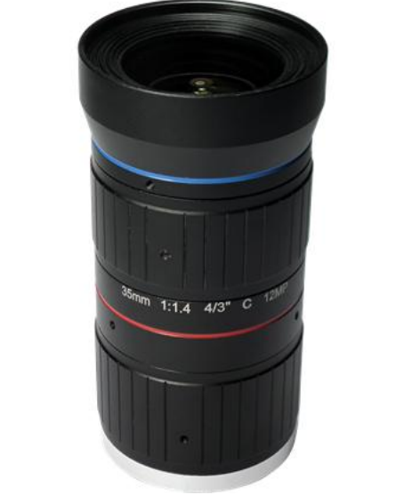 C-Mount lens with 4/3" format 35MM 12MP F1.4 Lens For Traffic Monitoring Camera