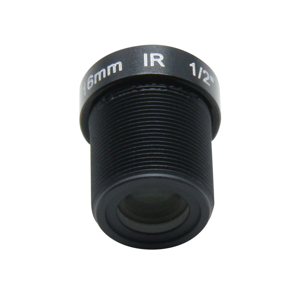 16mm Lens F2.0 5mp 1/2.5 Inch M12 S Mount 5 Mega Pixel Fov 50 Degree Ir Correction Lens
