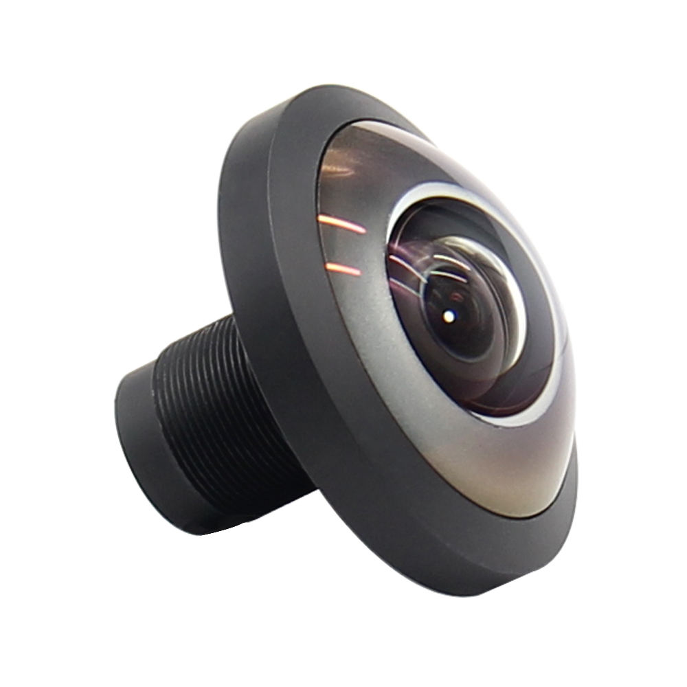 Focal length 1.22mm FOV 235 degree panoramic 360 ip camera fisheye lens