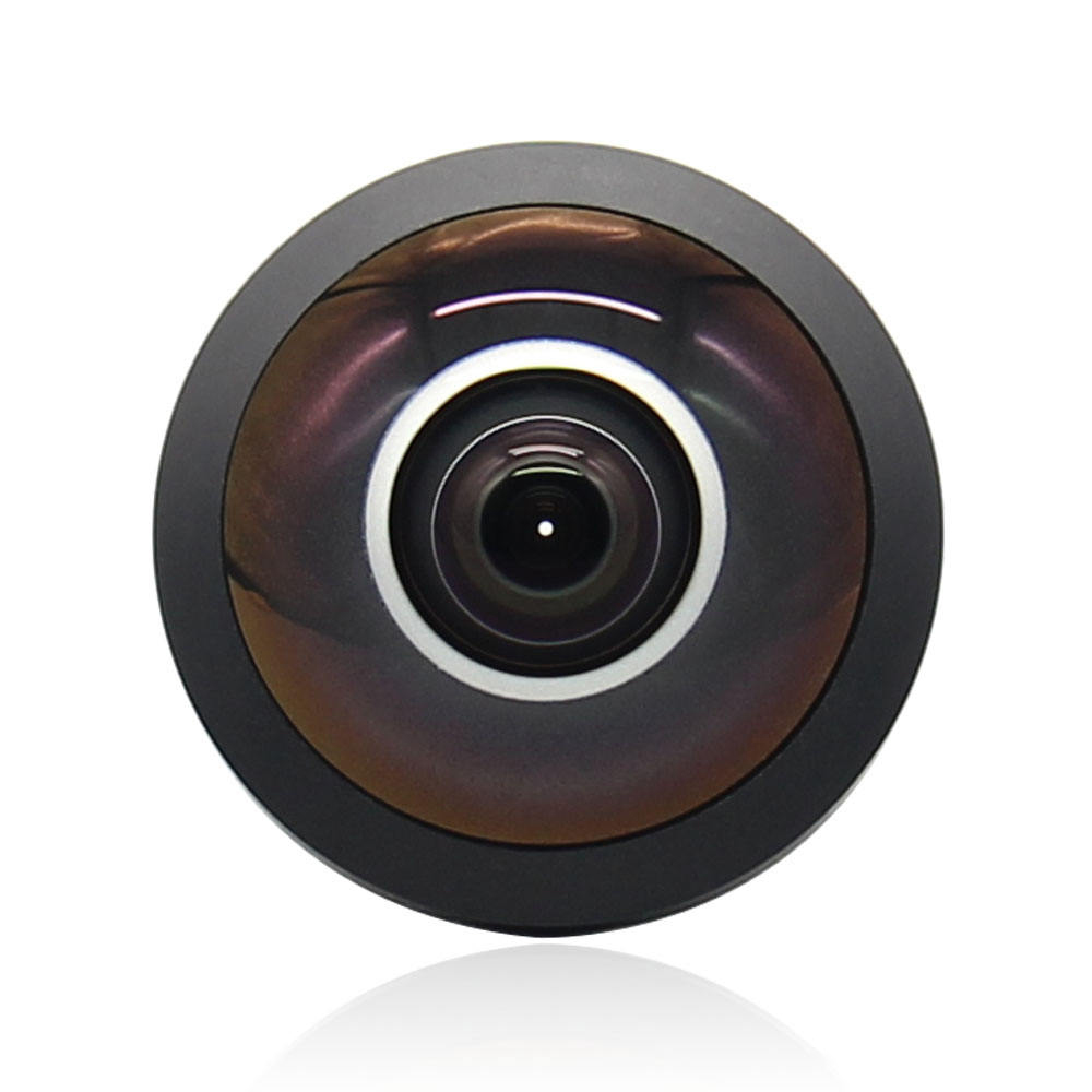 Focal length 1.22mm FOV 235 degree panoramic 360 ip camera fisheye lens
