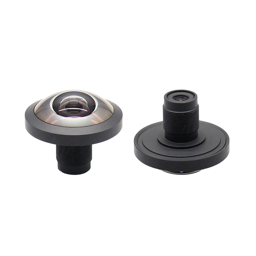 Focal length 1.22mm FOV 235 degree panoramic 360 ip camera fisheye lens