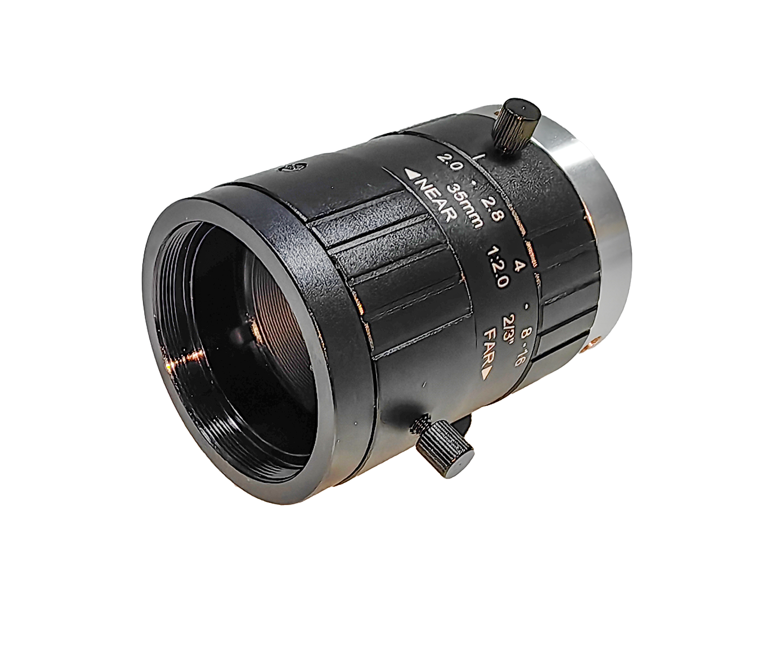 2/3 C-mount 5MP low distortion fixed industrial machine vision camera lens