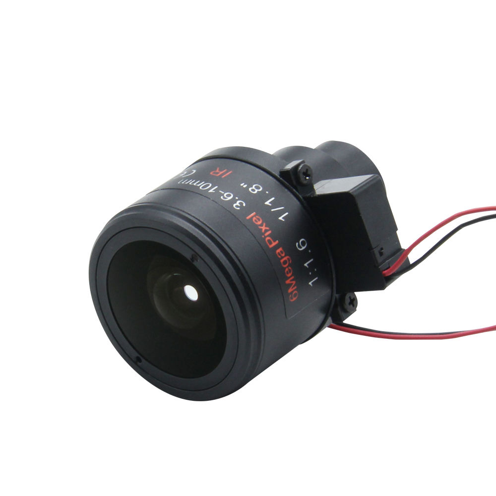3.6-10mm 1/1.8" 6MP manual focus cctv lens for camera