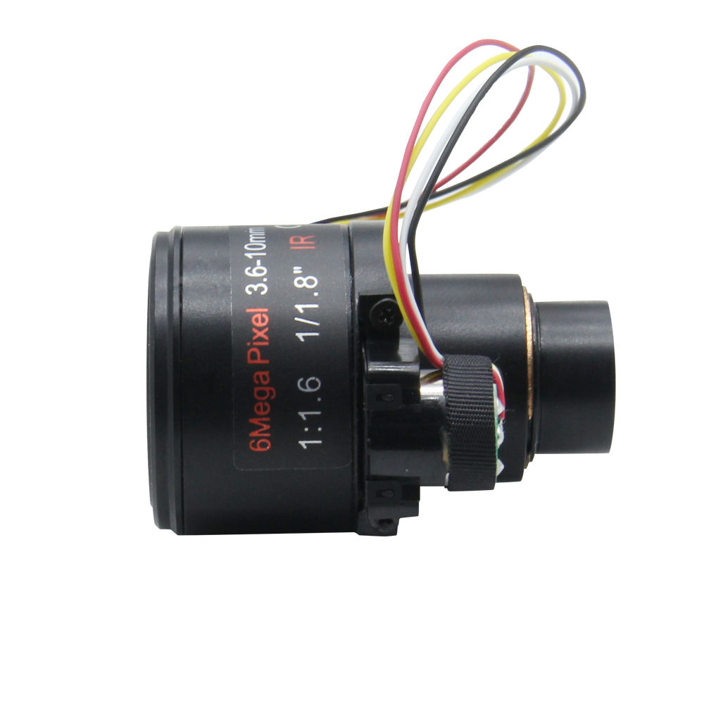 6MP HD Auto Iris 3.6-10mm D14 Mount Motorized zoom Varifocal lens