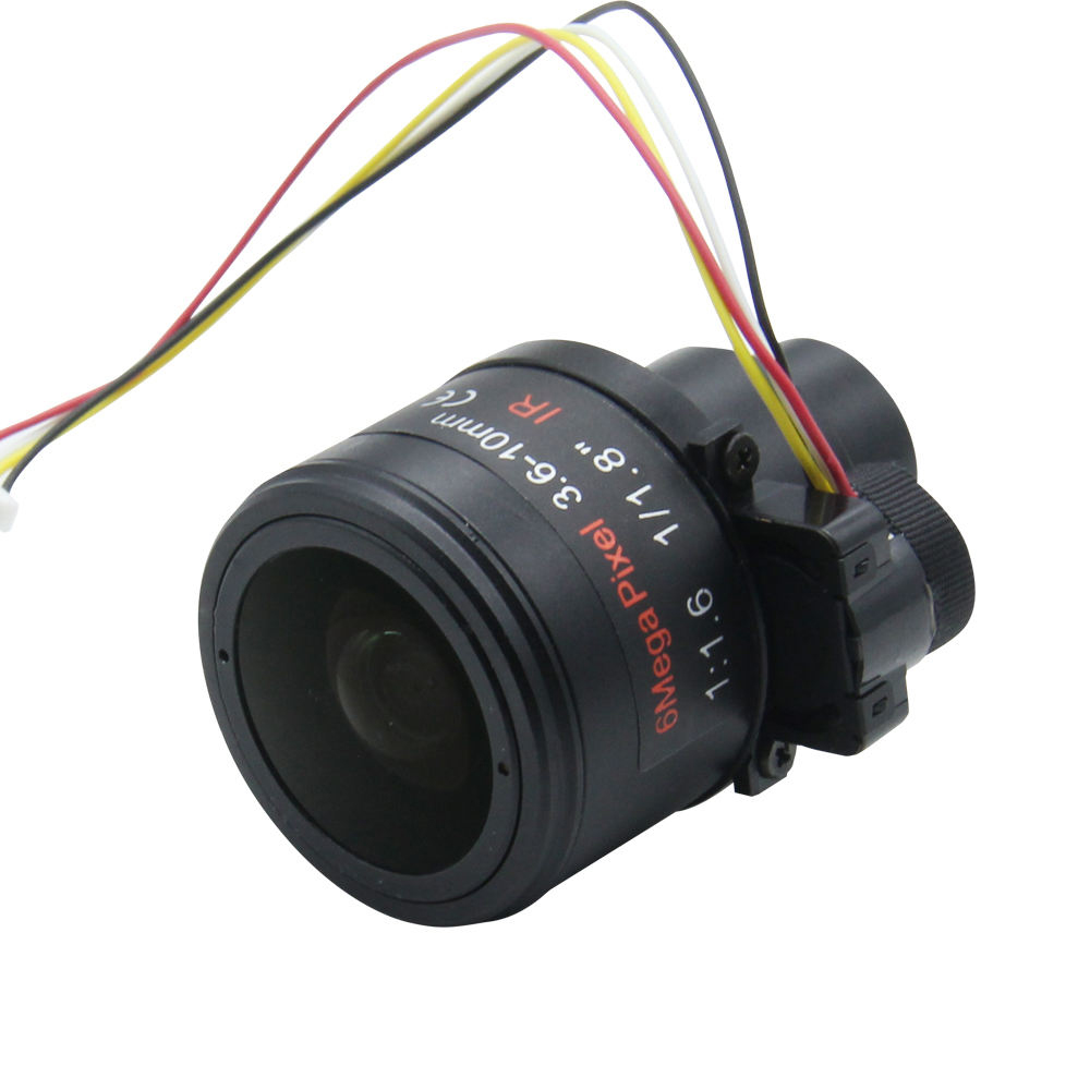 6MP HD Auto Iris 3.6-10mm D14 Mount Motorized zoom Varifocal lens