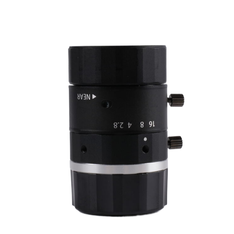 wide angle fixed focus EFL12.8MM 1/1.8 inch mount machine vision lens