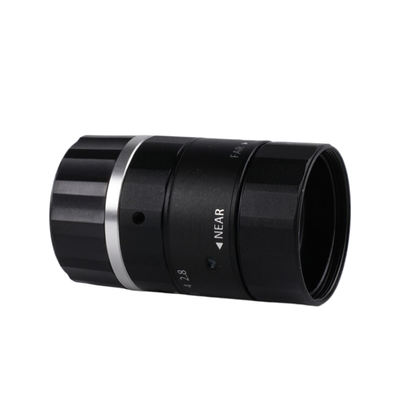 wide angle fixed focus EFL12.8MM 1/1.8 inch mount machine vision lens