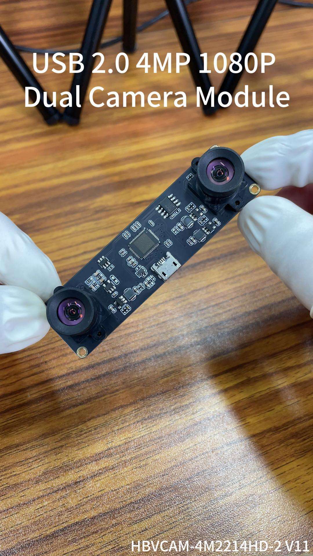 4MP Dual Camera Module 1080P VR, Ranging, 3D Reconstruction Vision Application Camera Module