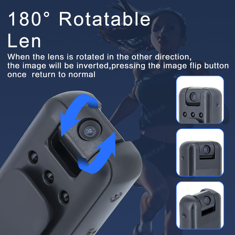 Convenient Pocket Camera Lens Auto Tracking Back Clip Camera