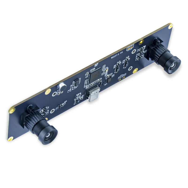 720P Fixed Focus Binocular Synchronized Global Exposure USB Camera Module