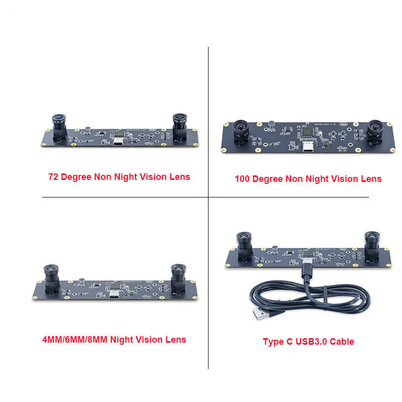 Ov9281 720P Global Shutter Black And White USB3.0 Dual Camera Module For 3D Applications