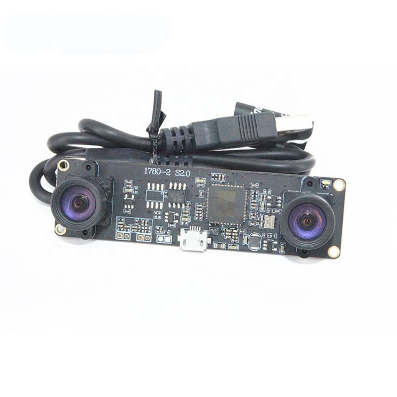 1mp Dual lens 720p android micro mini usb 4k camera module global shutter binocular camera module without distortion