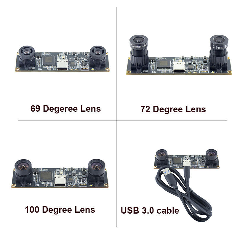 1MP HD OV9732 USB3.0 Dual Camera Module For 3D Depth Measurement