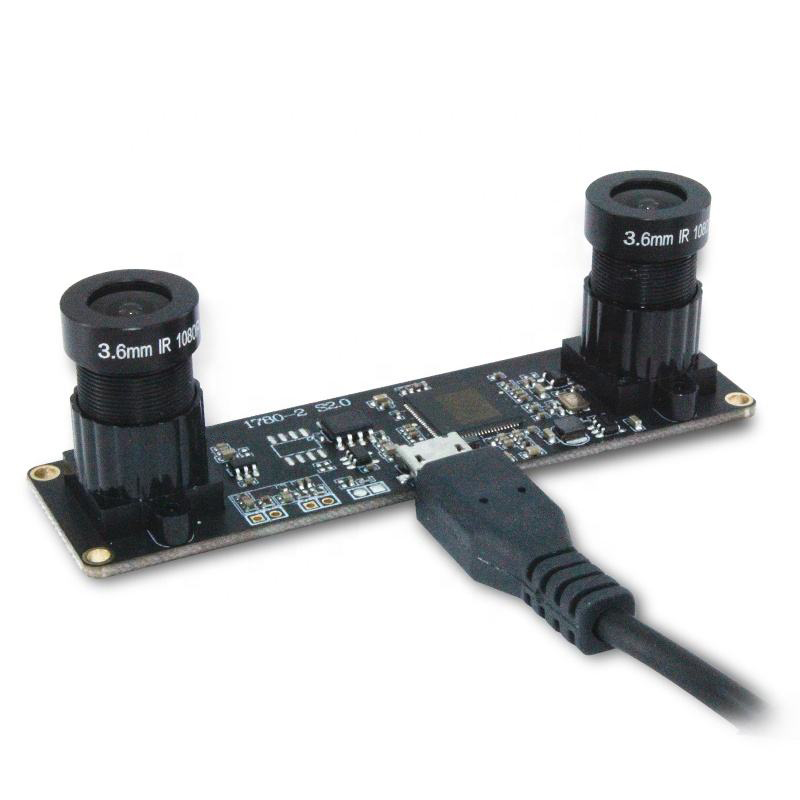 1M Pixel CMOS Sensor OV9732 HD Dual Lens 3D Synchronous Face Recognition Camera Module