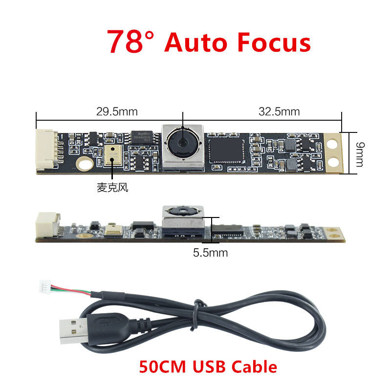 OV5647 5MP smart digital mini professional usb auto focus microscope camera module for Android system
