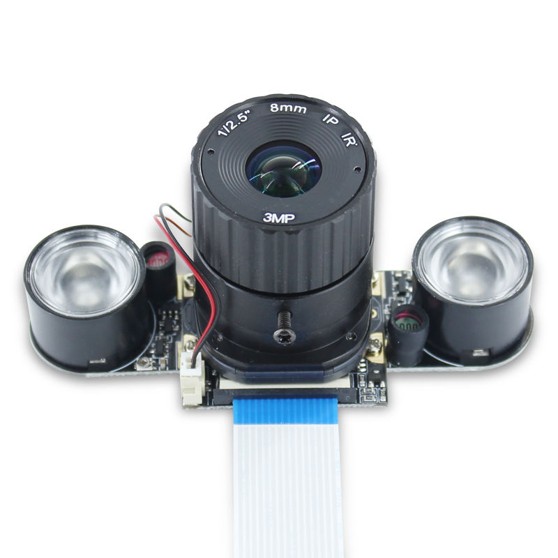 5MP Raspberry pi B 4/3/2 generation automatic white night IR_CUT camera lens OV5647 Cannon barrel lens