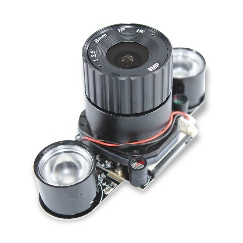 5MP Raspberry pi B 4/3/2 generation automatic white night IR_CUT camera lens OV5647 Cannon barrel lens