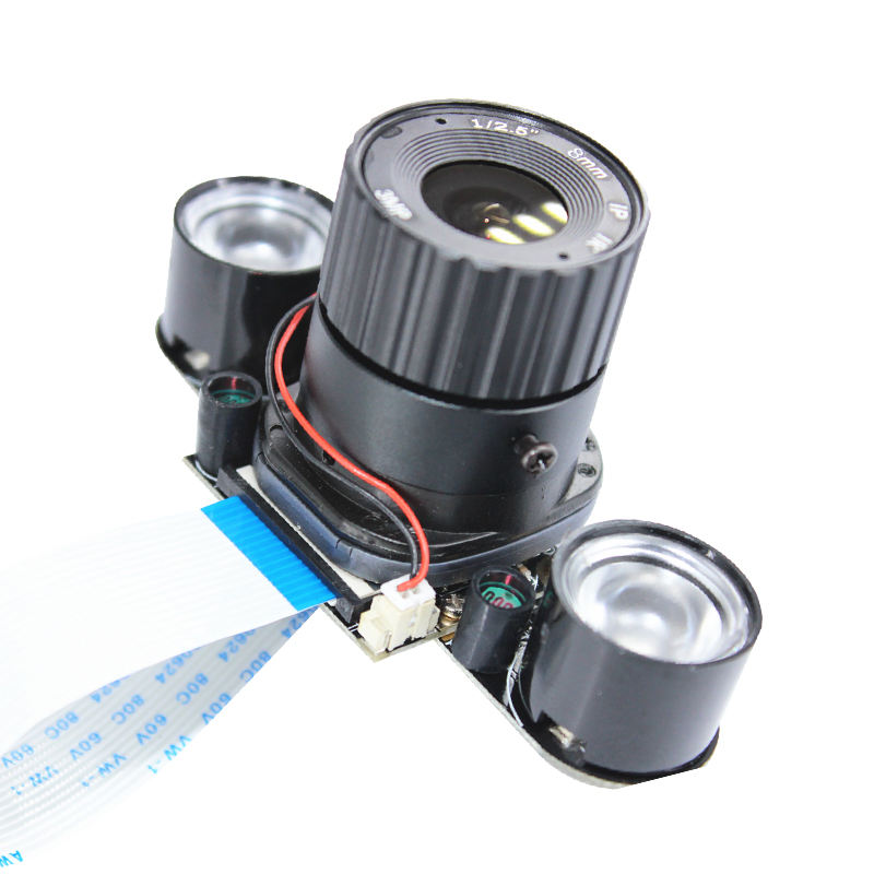 5MP Raspberry pi B 4/3/2 generation automatic white night IR_CUT camera lens OV5647 Cannon barrel lens