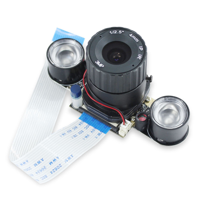 5MP Raspberry pi B 4/3/2 generation automatic white night IR_CUT camera lens OV5647 Cannon barrel lens