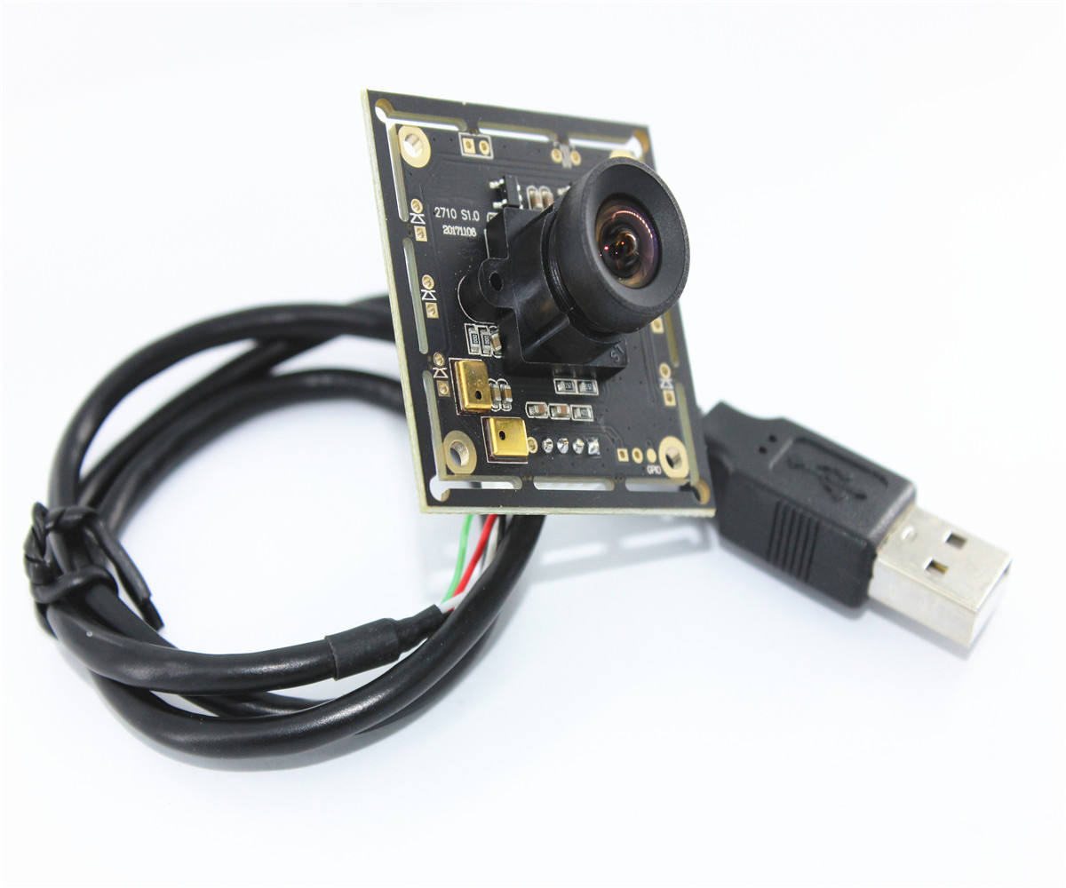 2MP Camera Module 1080P HD USB Face Recognition Built-in Mic,non-distortion Lens Indoor 30 Fps YUY2&MJPGE HBVCAM