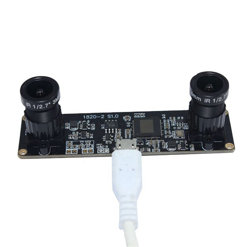 4MP 3.6mm dual lens 3D Synchronous CMOS Camera Module with USB2.0 interface