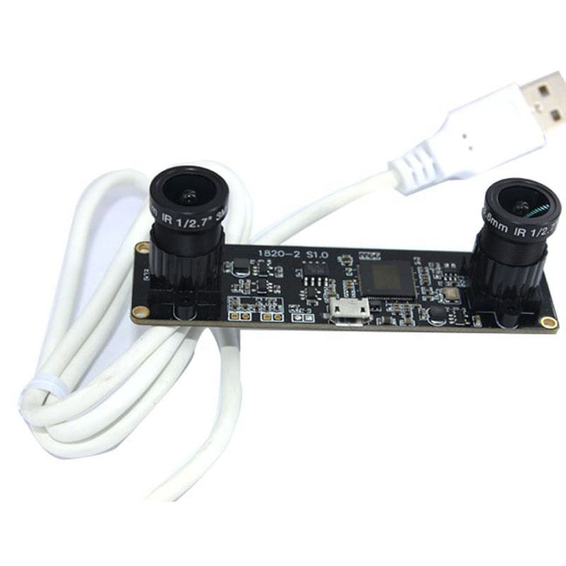 4MP 3.6mm dual lens 3D Synchronous CMOS Camera Module with USB2.0 interface