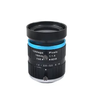 16mm 10 Megapixel F1.4 1" C Mount Manual Iris Machine Vision Lens industrial camera lens