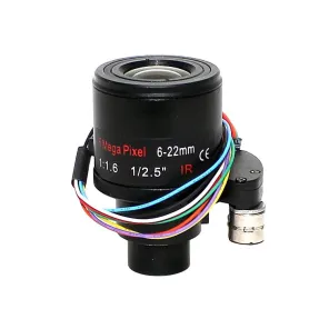 5MP 6-22mm 1/2.5" F1.6 Motorized Lens CCTV Camera Lens for cctv security camera