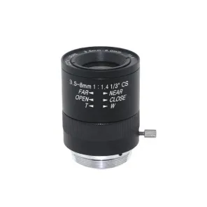 3.5-8mm F1.4 lens CS Mount Varifocal Manual CCTV Lens for CCTV Security Cameras