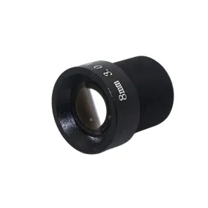 8mm board lens 3MP 45degree M12 1/2.7 For CCTV Camera