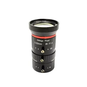 5MP Varifocal Lens 5-50mm CS Mount Manual iris F1.4 For industry CCTV IP Camera