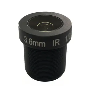 New Product M12*0.5 3.6mm 1/1.7" format 5mp F2.0 Ir Correction 135.7" degree CCTVLens