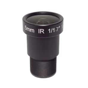 New Product M12*0.5 1/1.7" 5mm format 12mp F2.0 Ir Correction 121.4 degree CCTV Lens