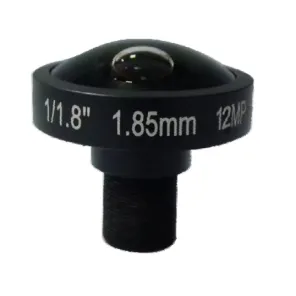 New Product M12*0.5 1.85mm 5.6mm format 12mp F2.0 Ir Correction 185 degree fisheye Cctv Lens